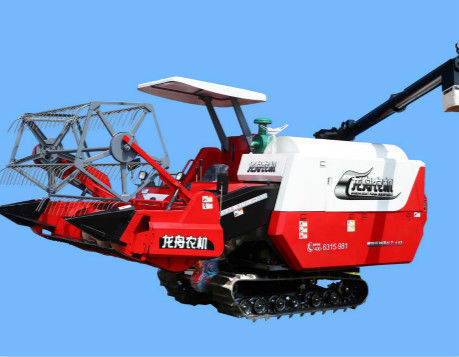 Máquina segadora de descarga girante de alimentación completa del arroz y del trigo 74kw