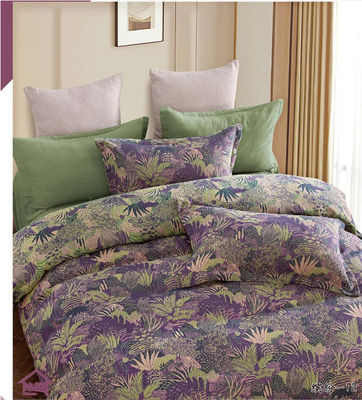 Nueva llegada Color Jacquard Set de ropa de cama de algodón Cubierta de edredón Sillón de cama tamaño personalizado