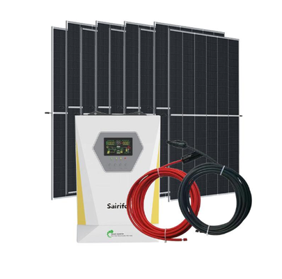 Cuadro galvanizado Sistema de energía solar completo 300W-20KW Alta eficiencia 15%-22% Equipo fotovoltaico fuera de la red para el suministro de energía para hogares y granjas