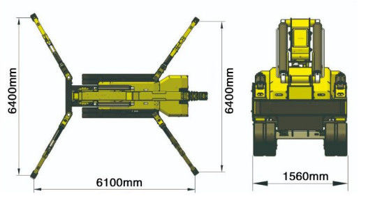 XDEM 8T 5T 3T Equipo de elevación de grúas telescópicas con rayo grúa araña móvil diesel y doble potencia eléctrica