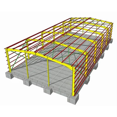 XDEM Estructura de acero ligera prefabricada Taller de producción de almacenes Fabricante de cobertizos de pollo