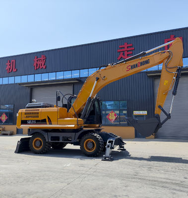 SHANZHONG excavadora de ruedas de 21 toneladas SZL215 excavadora hidráulica