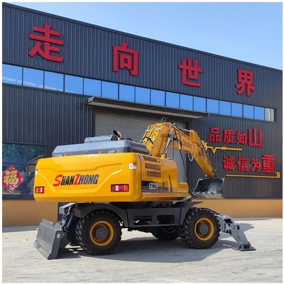 SHANZHONG excavadora de ruedas de 21 toneladas SZL215 excavadora hidráulica