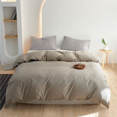 Colour Beige Cotton Duvet Cover Ropa de cama ropa de cama Conjunto de pedidos grandes Proveedor