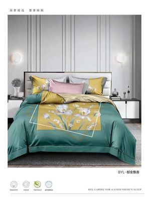 Nuevo diseño de moda 100% de algodón de grapa larga AZO Set de ropa de cama personalizado