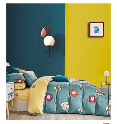 Nueva llegada Impresión reactiva de color amarillo ciano 100% de algodón puro