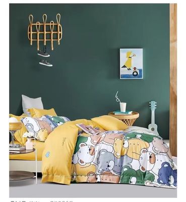 Nuevo diseño 100% de algodón Reactivo Impresión Seti de ropa de cama de alta calidad tamaño personalizado
