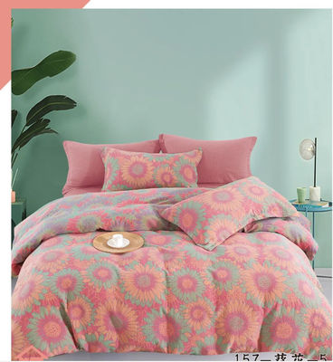 Colorido Jacquard Tejido de algodón lavado Set de ropa de cama Sillón de manta Sillón de cama Sillón de cama