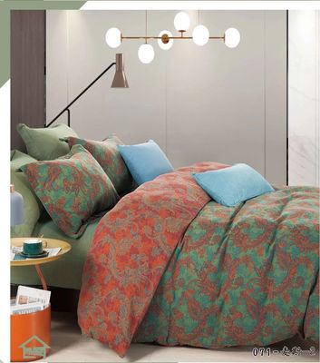 Jacquard de flores 100% de algodón cubierta de edredón sábanas de cama almohada estuche sábanas montadas