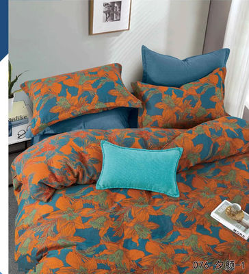 100% de algodón lavado ropa de cama textil para el hogar Sillón de edredón Sillón ajustado