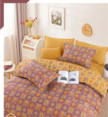 Tejido de algodón lavado con ropa de cama doble Jacquard