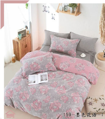 100% de doble jacquard lavado de color algodón tejido de ropa de cama