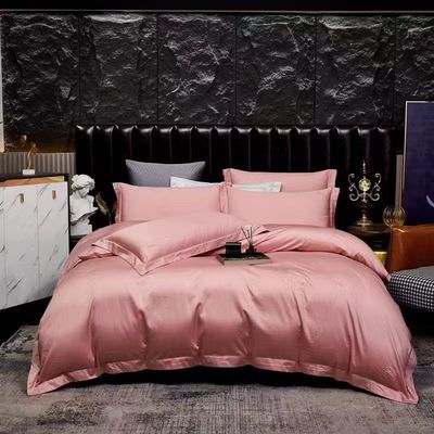 100S de algodón egipcio bordado cubierta de edredón ropa de cama conjunto para el hogar producto textil tamaño personalizado