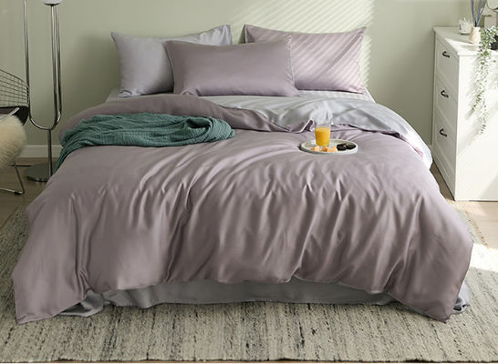 Color puro 60S Europa lujoso Tencel ropa de cama conjunto de hogar producto textil tamaño personalizado