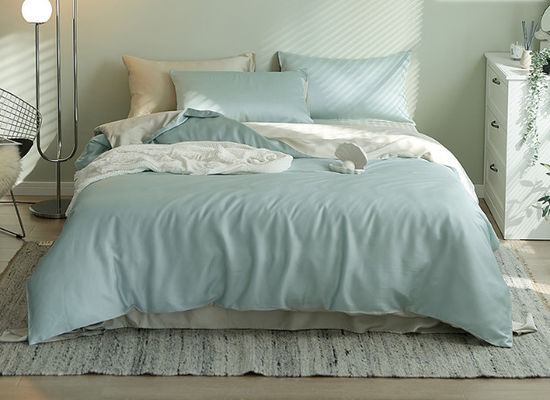 Color puro 60S Europa lujoso Tencel ropa de cama conjunto de hogar producto textil tamaño personalizado
