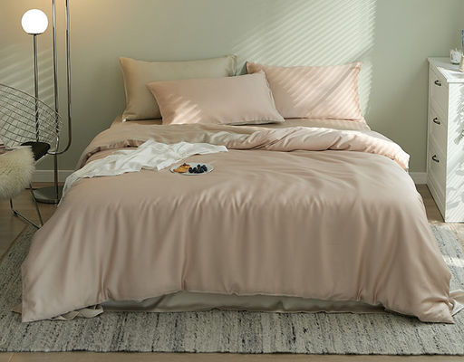 Color puro 60S Europa lujoso Tencel ropa de cama conjunto de hogar producto textil tamaño personalizado