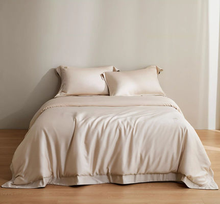 Color sólido 100S Lenzing Tencel Cobertura de edredón ropa de cama conjunto de hogar producto textil tamaño personalizado