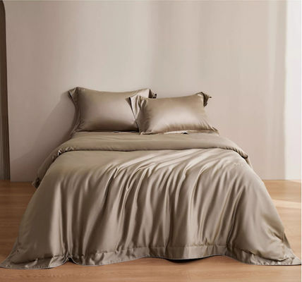 Color sólido 100S Lenzing Tencel Cobertura de edredón ropa de cama conjunto de hogar producto textil tamaño personalizado