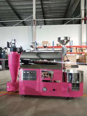 220V 3kg 6kg máquina tostadora de café de doble pared tambor de acero inoxidable gratis añadir medidor de aire / Bluetooth conectar Curva de registro artesanal