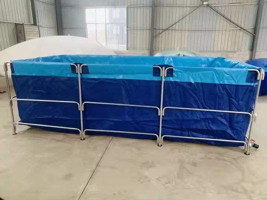 Tanques cuadrados plegables de PVC para agricultura XDEM, lona para cultivo, estanque cuadrado para peces, forma rectangular para uso en piscifactorías