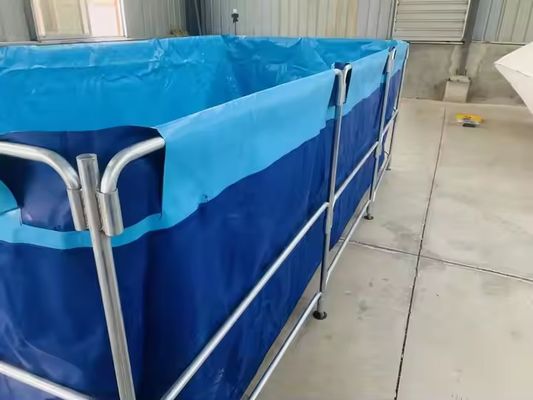 Tanques cuadrados plegables de PVC para agricultura XDEM, lona para cultivo, estanque cuadrado para peces, forma rectangular para uso en piscifactorías