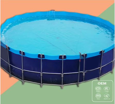Tanques cuadrados plegables de PVC para agricultura XDEM, lona para cultivo, estanque cuadrado para peces, forma rectangular para uso en piscifactorías