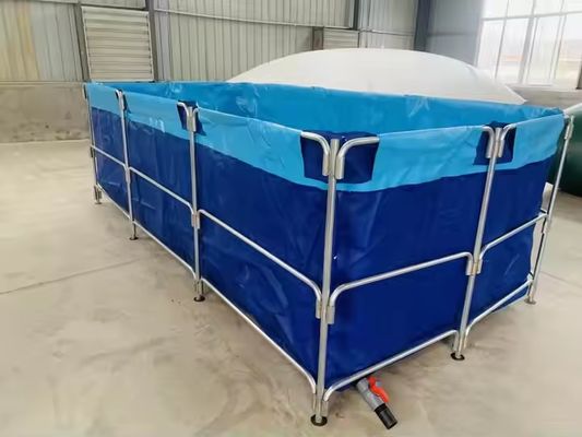 Tanques cuadrados plegables de PVC para agricultura XDEM, lona para cultivo, estanque cuadrado para peces, forma rectangular para uso en piscifactorías