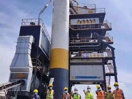 Planta de mezcla de asfalto móvil de 80 t/h, planta china de mezcla de asfalto, alta eficiencia