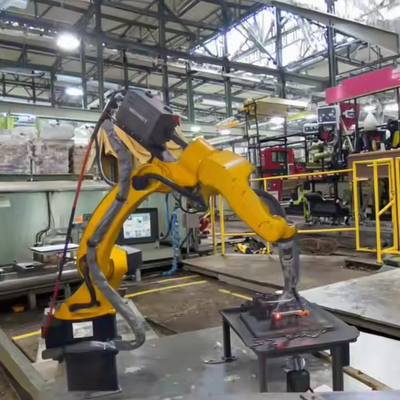 Brazo robótico industrial de 6 ejes con 10 kg de carga útil y 1700 mm de alcance, soldadura MIG automática de acero inoxidable, manipulador de soldadura robótica de 6 ejes