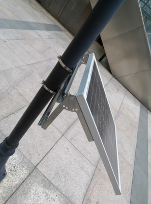 Panel solar galvanizado montado en tierra soporte y bloqueo seguro antirrobo, adaptación de módulos fotovoltaicos de 300W-20kW Equipo de montaje fotovoltaico al aire libre