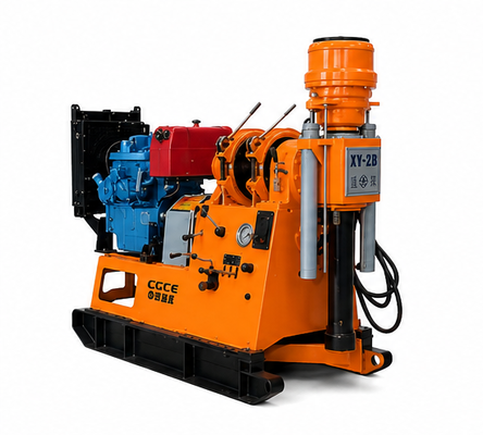 XDEM Chongtan XY-2B Tipo de huso Rig de perforación de núcleo 530m Máquina de perforación de exploración geológica Máquina de perforación de pozo de agua de 300 mm Máquina de perforación de pozo de micro pila con diésel y doble potencia eléctrica