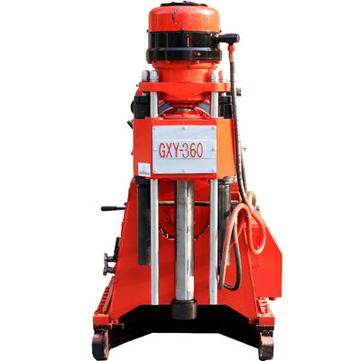 GXY-360 Eje de perforación de núcleo geológico giratorio giratorio Máquina de perforación de exploración de ingeniería hidráulica de profundidad máxima de 500 m Para la roca Coring Water Well Grouting Equipo de investigación ferroviaria de carreteras
