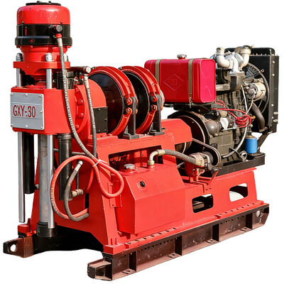 GXY-360 Eje de perforación de núcleo geológico giratorio giratorio Máquina de perforación de exploración de ingeniería hidráulica de profundidad máxima de 500 m Para la roca Coring Water Well Grouting Equipo de investigación ferroviaria de carreteras