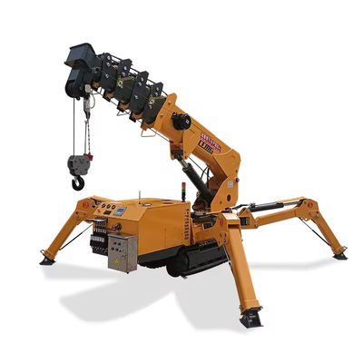 Equipo de construcción Boom telescópico de 1 a 8 toneladas grúas de araña eléctricas de doble potencia