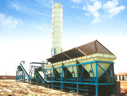 maquinaria de construcción de carreteras concreta de la planta del lote mojado de 500t/H 144kw