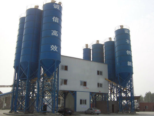 planta de mezcla de procesamiento por lotes por lotes concreta 150m3/H, planta concreta del lote mojado 200kW